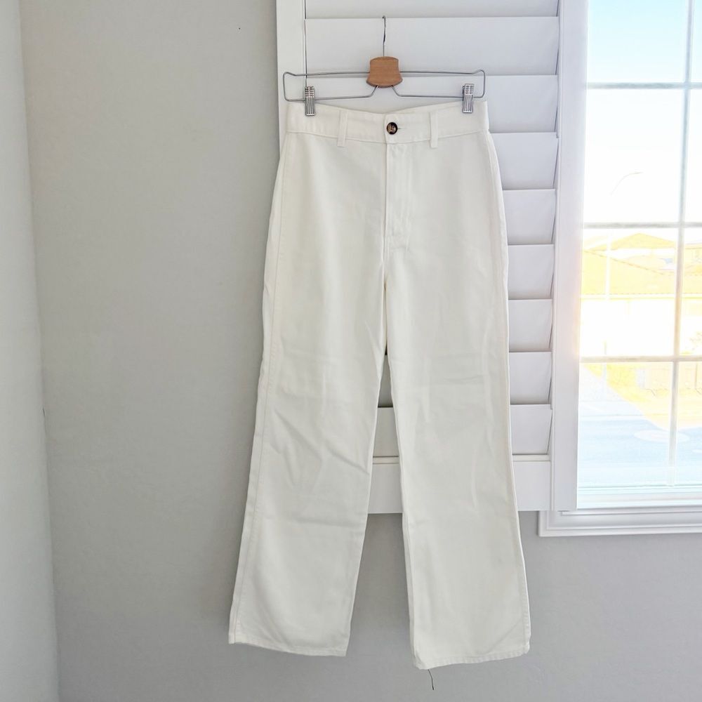 NWT Reformation High Waisted Marine Jean in White Size 27 - Picture 7 of 12